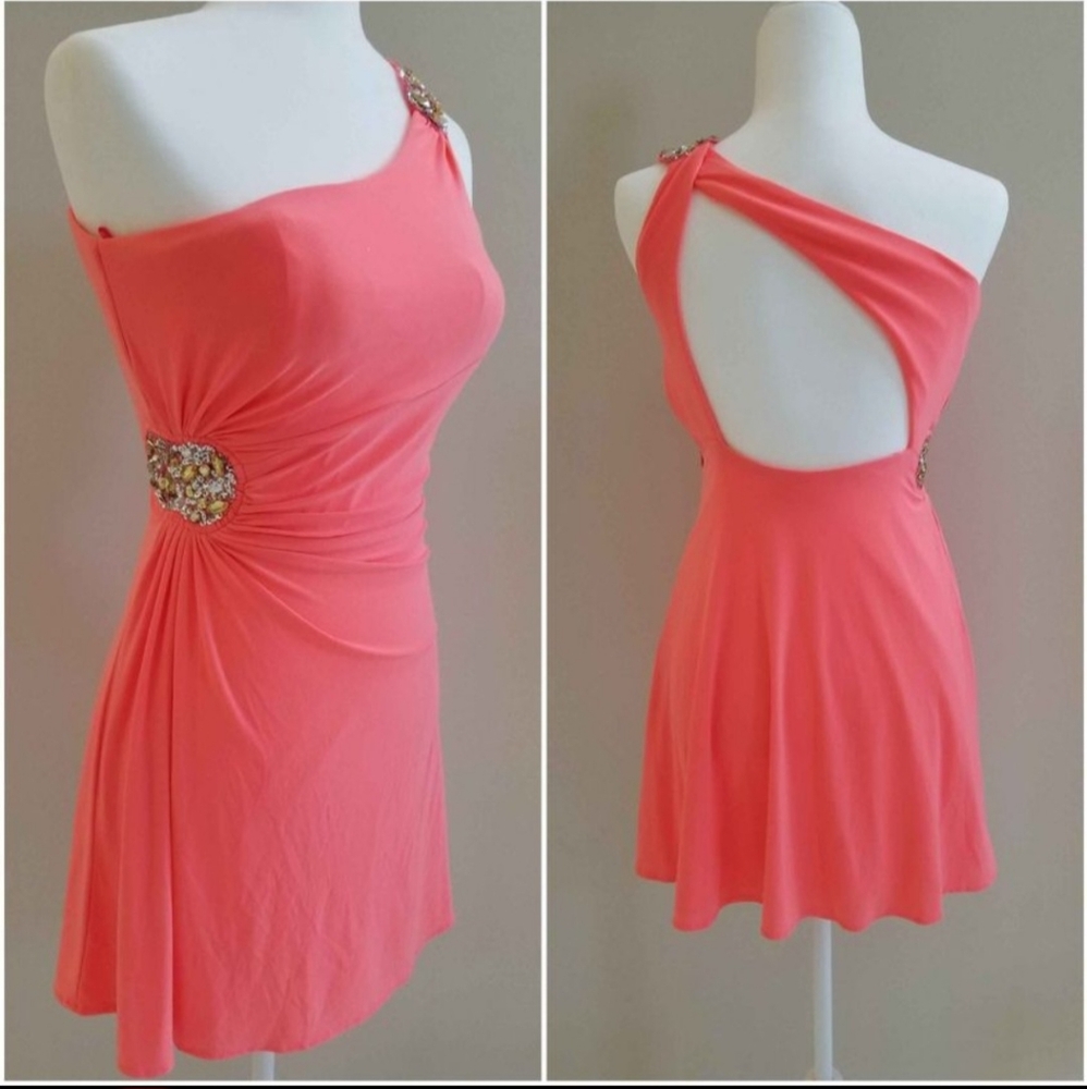 Hailey Logan evening one shoulder beautiful dress size 1/2